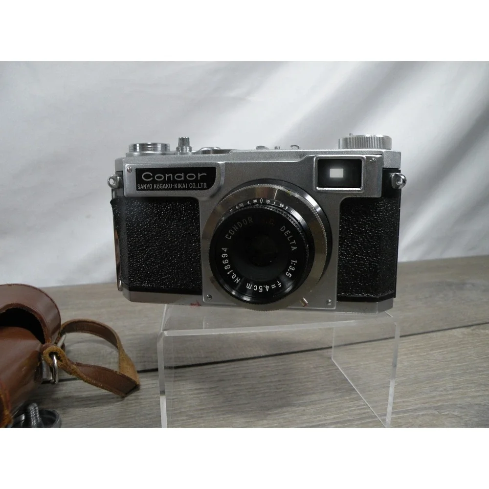 Vintage Condor Rangefinder Film Camera Sanyo Kogaku Kikai Co. Ltd. Japan w/ Case